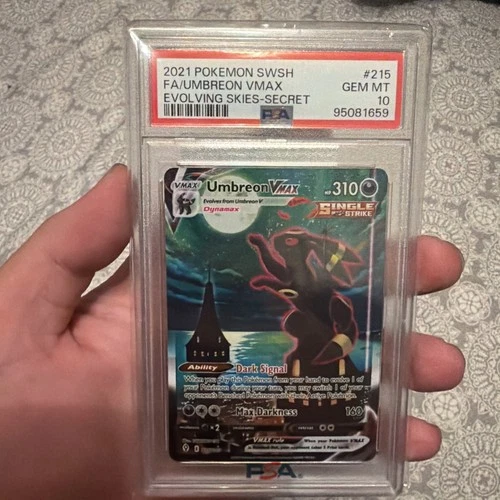 SWSH07: Evolving Skies Umbreon VMAX 215/203 PSA 10 GEM MT