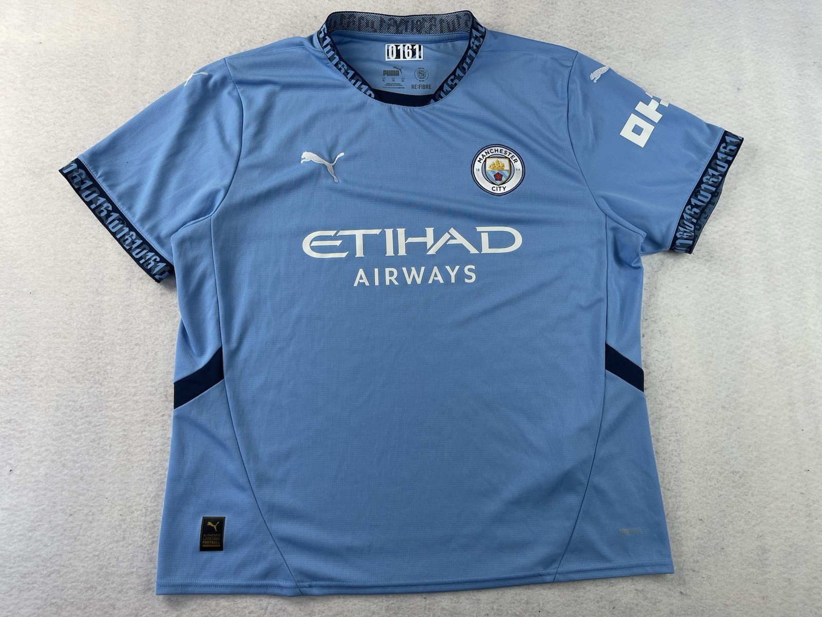 Manchester City Puma Men’s Medium 2024/2025 Authentic Home Jersey  775050-01
