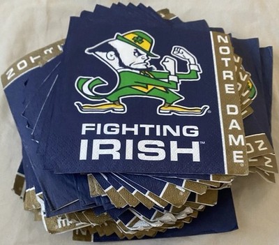 LOT (65)Open Notre Dame Fighting Irish NCAA University College Party Napkins NEW