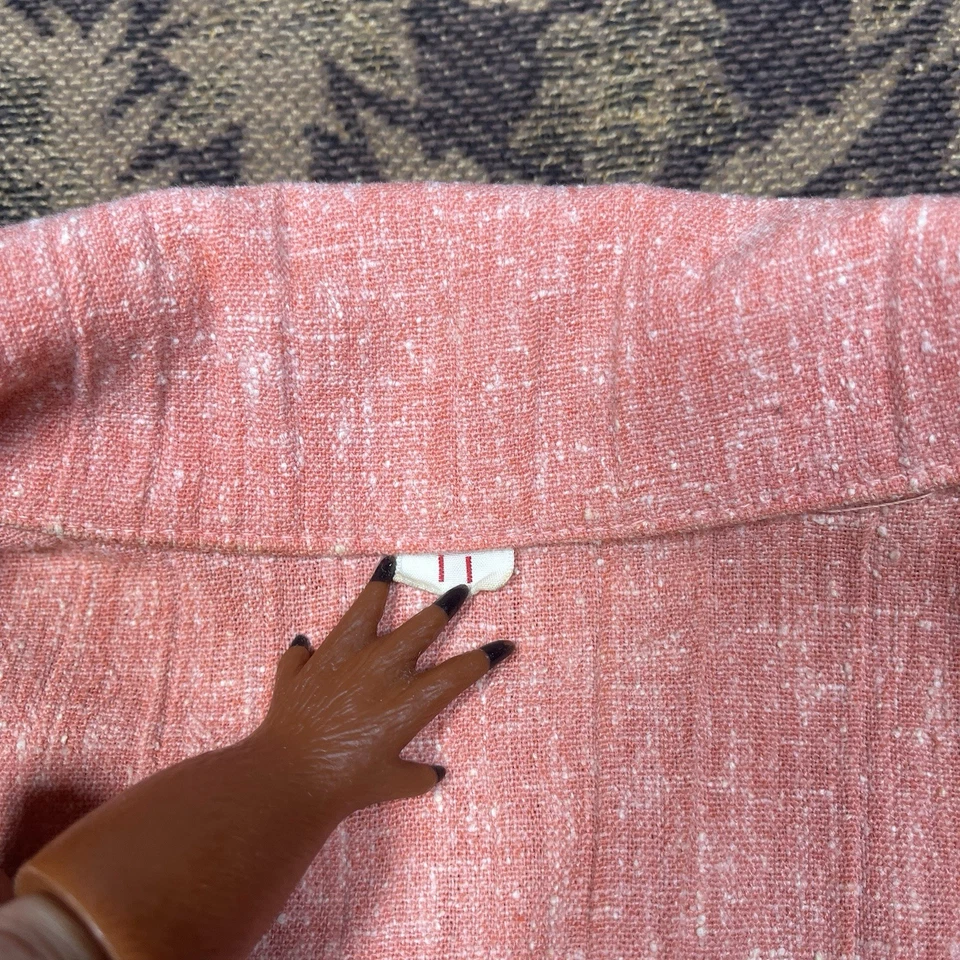 Mono Vintage Años 60 Sears Rosa Coral Pierna Ancha Talla 11 Junior Disco Foto 3 de 4