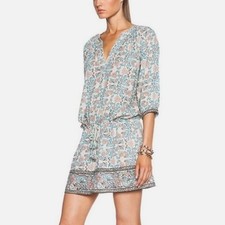 ULLA JOHNSON Jaipur light floral cotton dress Size 2 cotton
