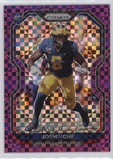 2020 Panini Prizm Rookie Purple Power Prizm 4/49 Josh Uche #369 13c1