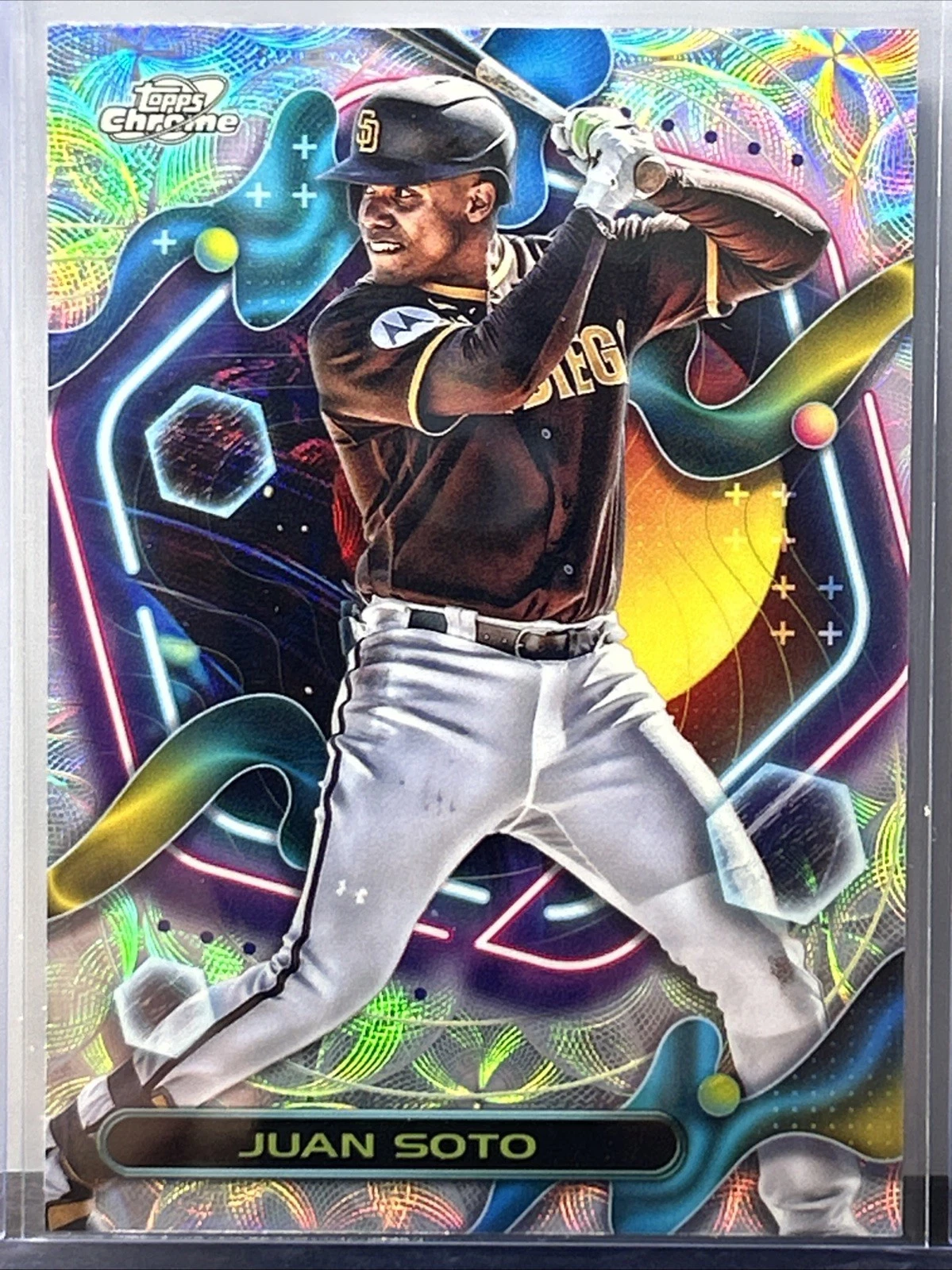 Juan Soto 2023 Topps Cosmic Chrome Nucleus Refractor #184 Padres