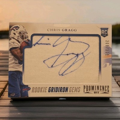 2013 Panini Prominence Rookie Gridiron Gems Signatures Gragg Auto Buffalo Bills