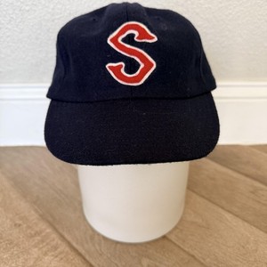 Cooperstown Ball Cap Co SF Seals Hat wool Fitted Mens Blue Baseball Green Brim