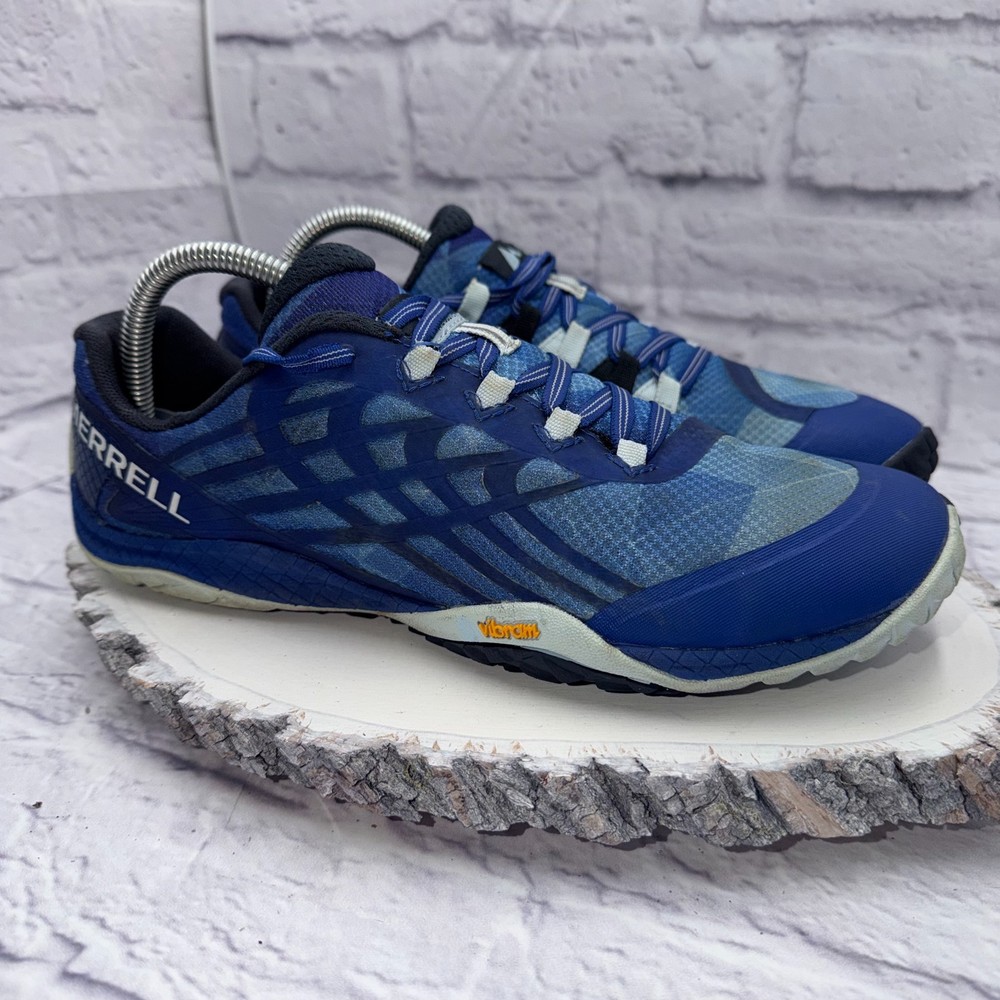 Merrell Women's Trail Glove 4 Barefoot Running Shoes Size 10 Blue