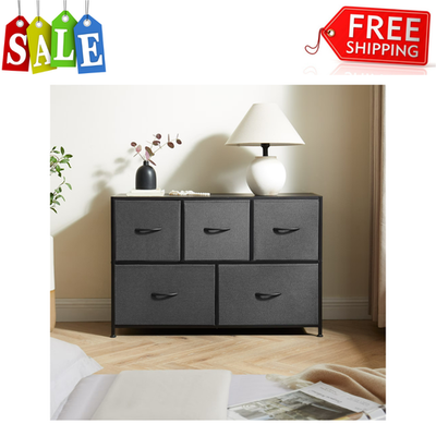 Mainstays 5 Drawer Fabric Storage Dresser, Bedroom Organizer, Steel Frame, Grey | eBay Mainstays 5 Drawer Fabric Storage Dresser, Bedroom Organizer, Steel Frame, Grey | eBay