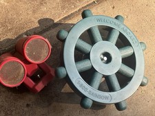 Pirate Ship Wheel And Binoculars For Playhouse, Treehouse Or Playset