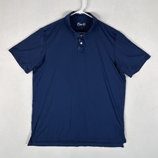 Zyia Active Golf Polo Shirt Mens XL Blue Shor...