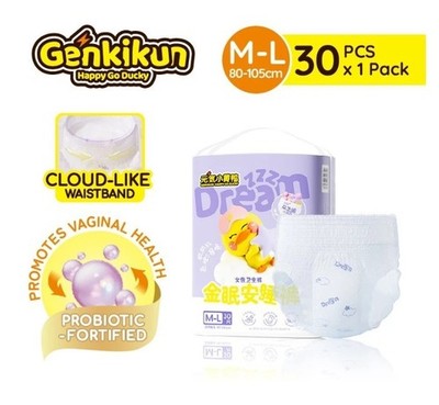 GENKIKUN Probiotics Menstrual Pants Overnight Sanitary Panties Ultra Thin Breath