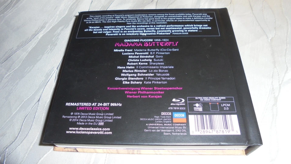 MADAME BUTTERFLY - PUCCINI - 2 x CD + 1 x PURE AUDIO BLURAY - Bild 2 von 2