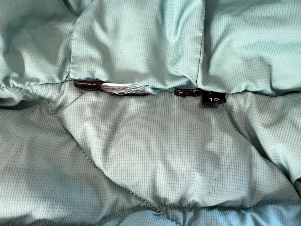 Chaleco acolchado de plumón de ganso ISIS negro con capucha cálido al aire libre senderismo 10 Foto 4 de 4