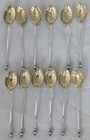 (12) 1880's Victorian Gorham Sterling Silver Demitasse Or Coffee Spoons