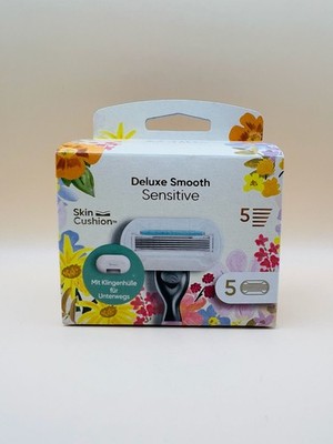 Gillette Venus Deluxe Smooth Sensitive Rasierklingen 5er Pack inkl. Klingenhülle