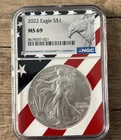2022 $1 American Silver Eagle Dollar NGC MS69