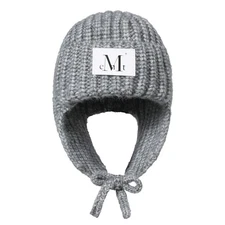 [US Tariffs Include] Mucent Manon Knit Trooper Hat Gray K-Fashion