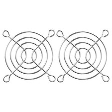 2 Pcs Metal Wire Fan Grill Finger Guard Protect Fan Grills for 60mm PC Fan