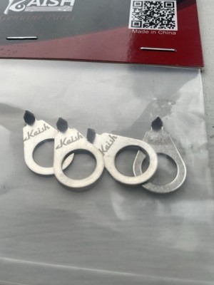 Kaish 4 Stck. 3/8'' Gitarrenknöpfe Zeigerplatte Knopf Positionsanzeige Chrom Silber