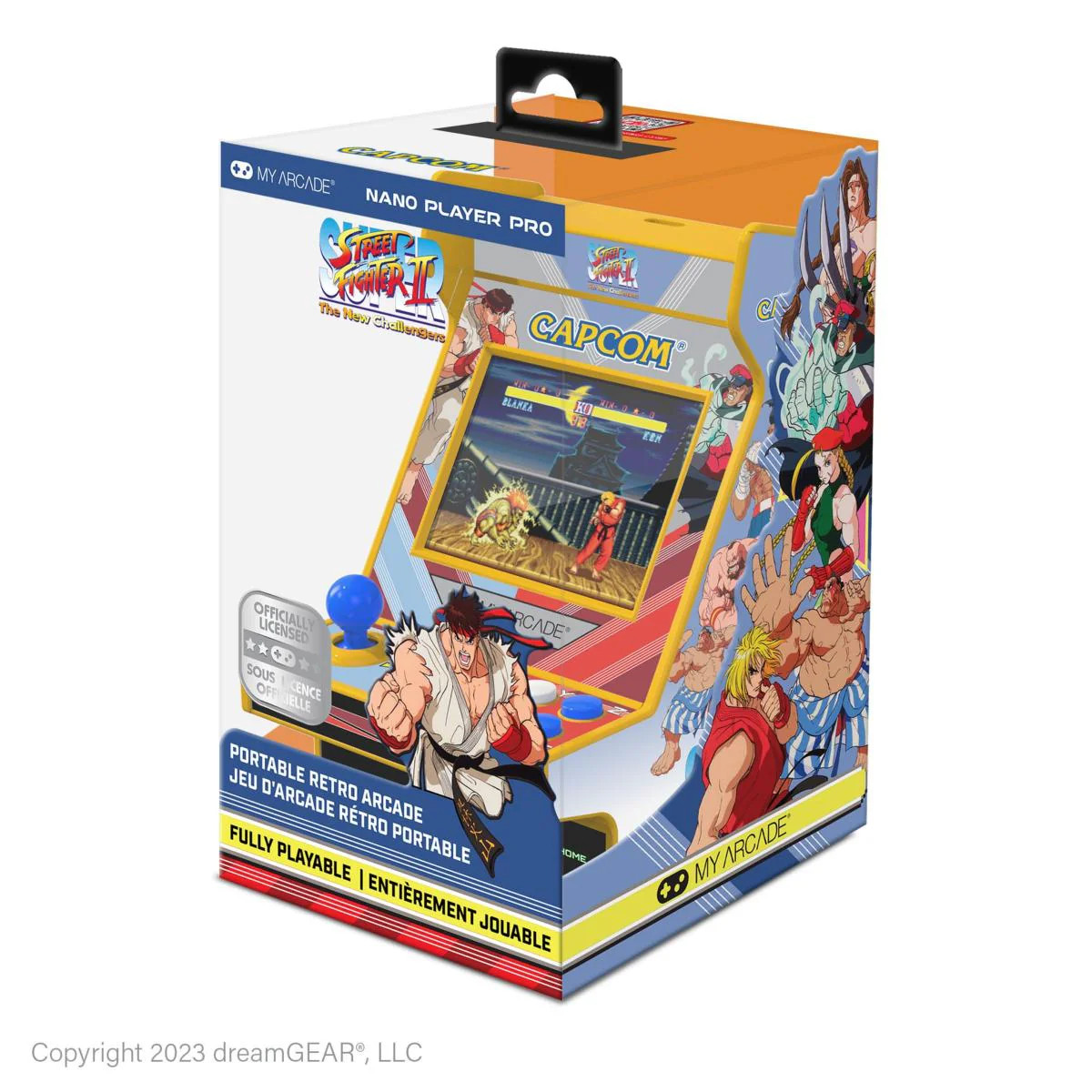 Super Street Fighter II My Arcade Nano Player avec haut-parleur intégré et joystick amovible