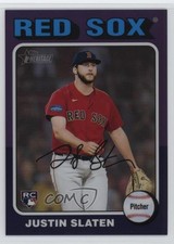 2024 Heritage High Number SP Hot Box Chrome Purple Refractor Justin Slaten pk8