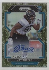 2021 Panini Prizm Rookie Camo Prizm Auto 6/25 Jay Tufele #440 Auto 0a3