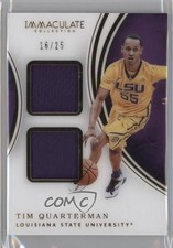 2016 Panini Immaculate Collegiate Dual Memorabilia 16/25 Tim Quarterman #41 0f6