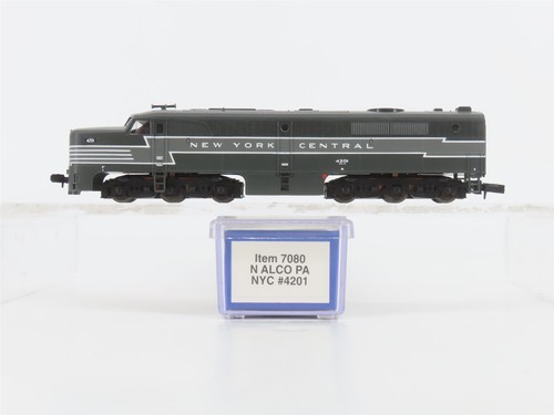 Locomotora diésel escala N realista 7080 NYC New York Central ALCO PA #4201 | Zustand: Used