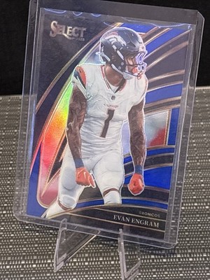 2025 Panini Select - Club Level Evan Engram #210 Blue Prizm /99