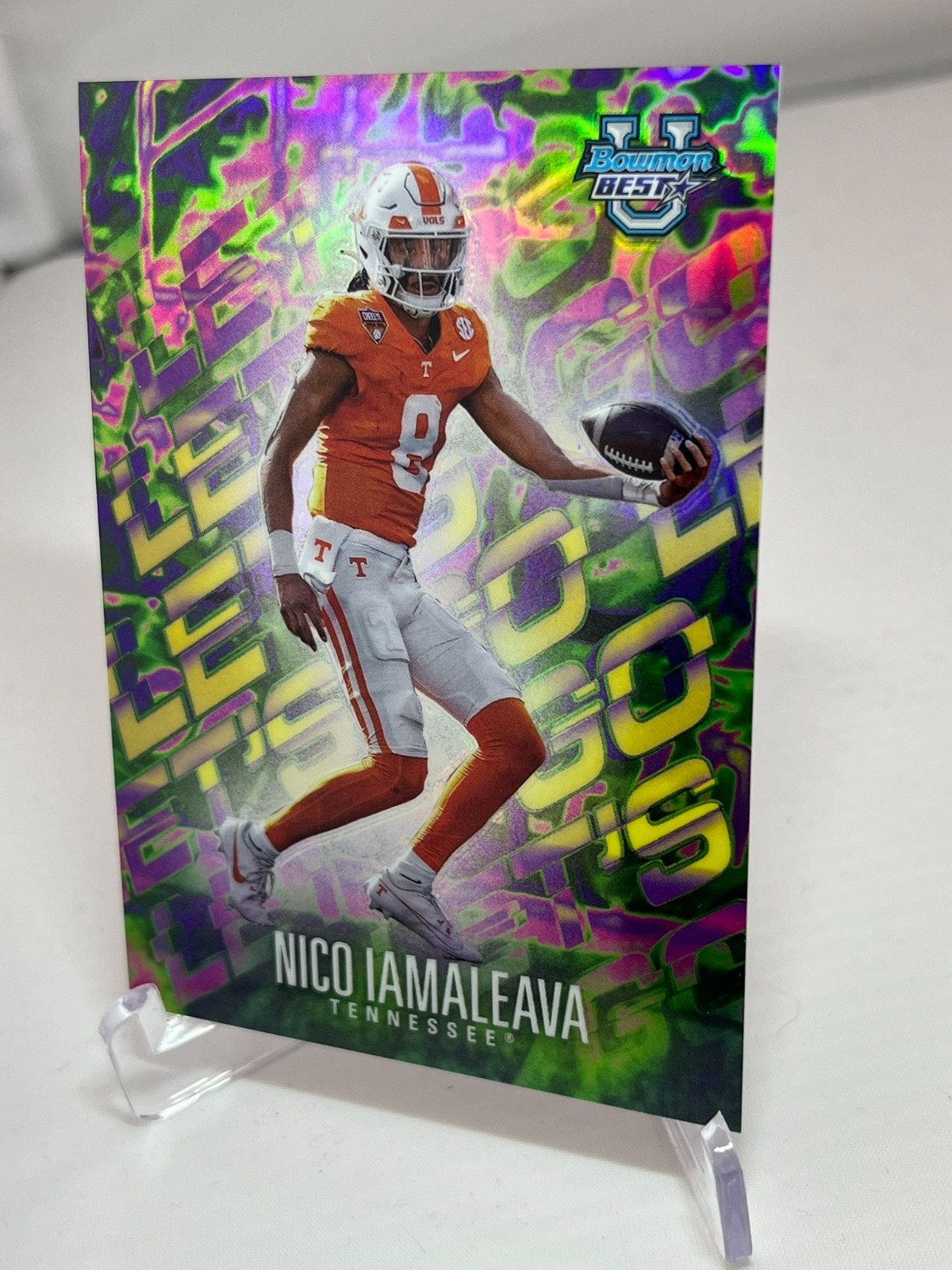 2024 Bowman Best University NICO IAMALEAVA #LG-2 Silver Let's Go Insert
