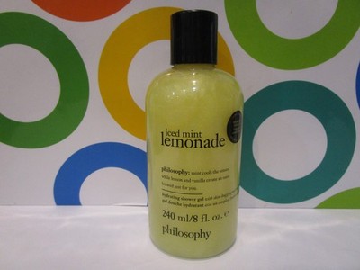 PHILOSOPHY ~ ICED MINT LEMONADE HYDRATING SHOWER GEL ~ 8 OZ