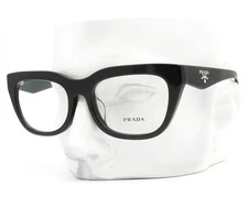 Prada VPR A06F 16K-1O1 Eyeglasses Glasses Black 55-18-140 w/case Alternative Fit