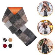 Electric Heated Unisex Scarf USB Heat Neck Warm Wrap Outdoor Warmer or Battery