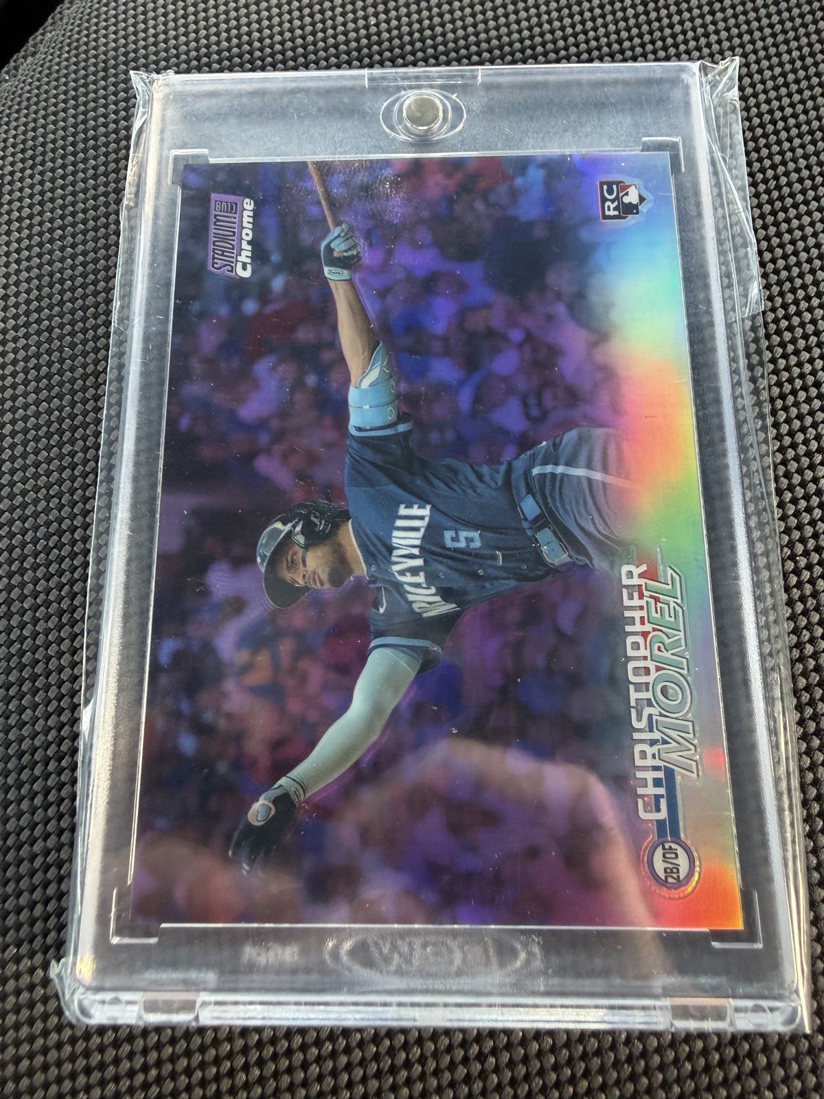 2023 Topps Stadium Club - Chrome Christopher Morel #139 Purple Refractor /75...