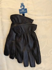 New Dockers Leather Gloves With Polyester Lining For Warmth Men's Size XL