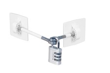 Refrigerator Lock White with 1-Pack, White Silver Combination Padlock