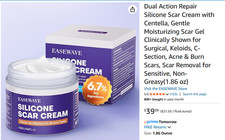 Dual Action Repair Silicone Scar Cream with Centella, Gentle Moisturizing. 05/28