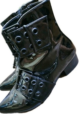 Demonia Warlock-55 Men's Gothic Victorian Vampire Winklepicker Dress Boots 10