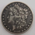 1901 Morgan Silver Dollar $1 -  Philadelphia Mint