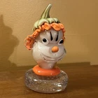 1950's Alfredo Barbini Italian Art Glass Murano Clown Paperweight Hand Blown MCM