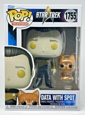Funko Pop! Star Trek : The Next Generation - Data with Spot #1755 w/Protector