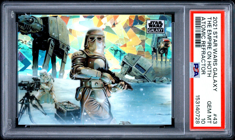 2021 Star Wars Chrome Galaxy The Empire on Hoth Atomic Refractor /150 #43 PSA 10