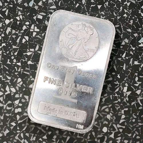 1 oz. Highland Mint Silver Bar Walking Liberty Design .999+ Fine Silver For You!