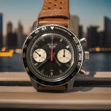 Revisionato - Vintage Heuer Autavia ref. 7763 Cronografo Valjoux 7733 Cronografo