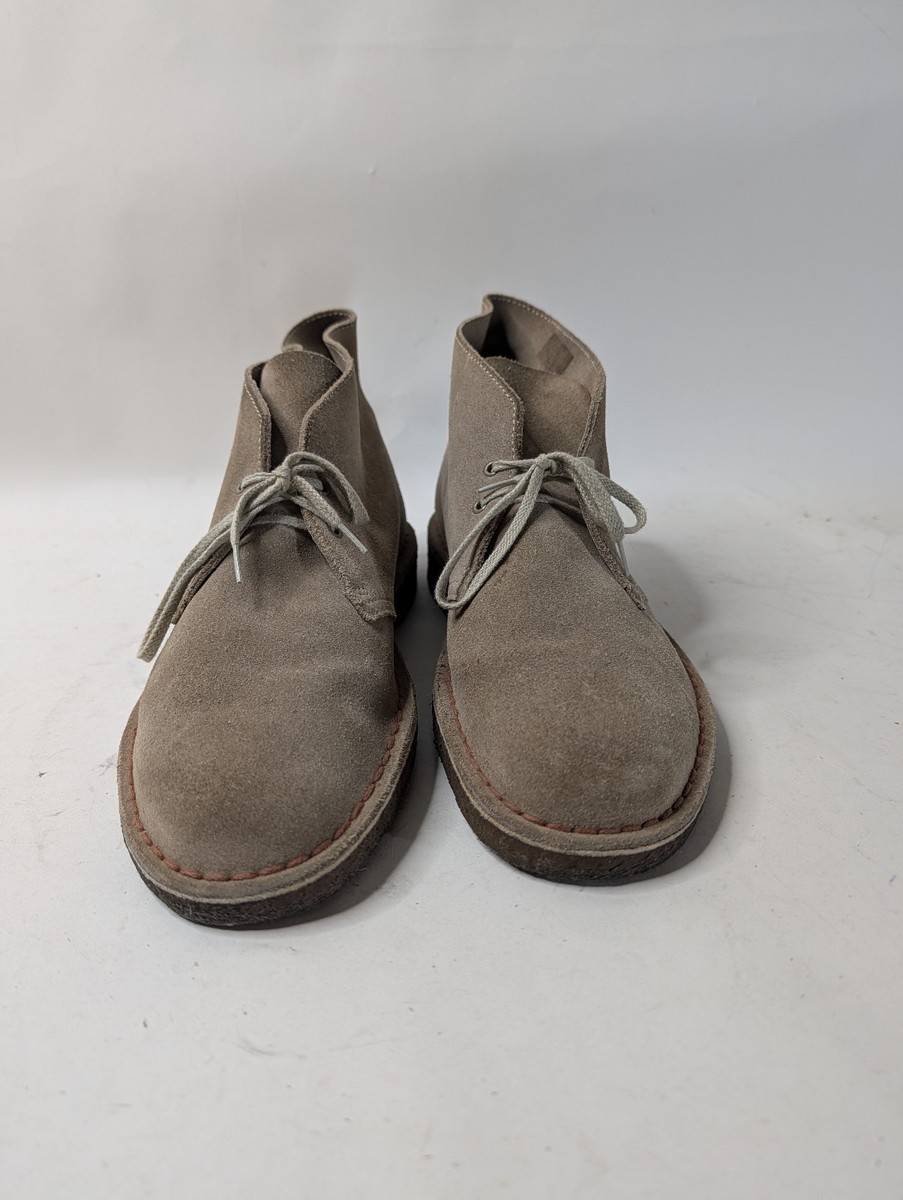 Clarks Men’s Capler Mid Calf Lace up Chukka Boot Sand Suede Size 11.5 M Casual Clarks Men main image 3