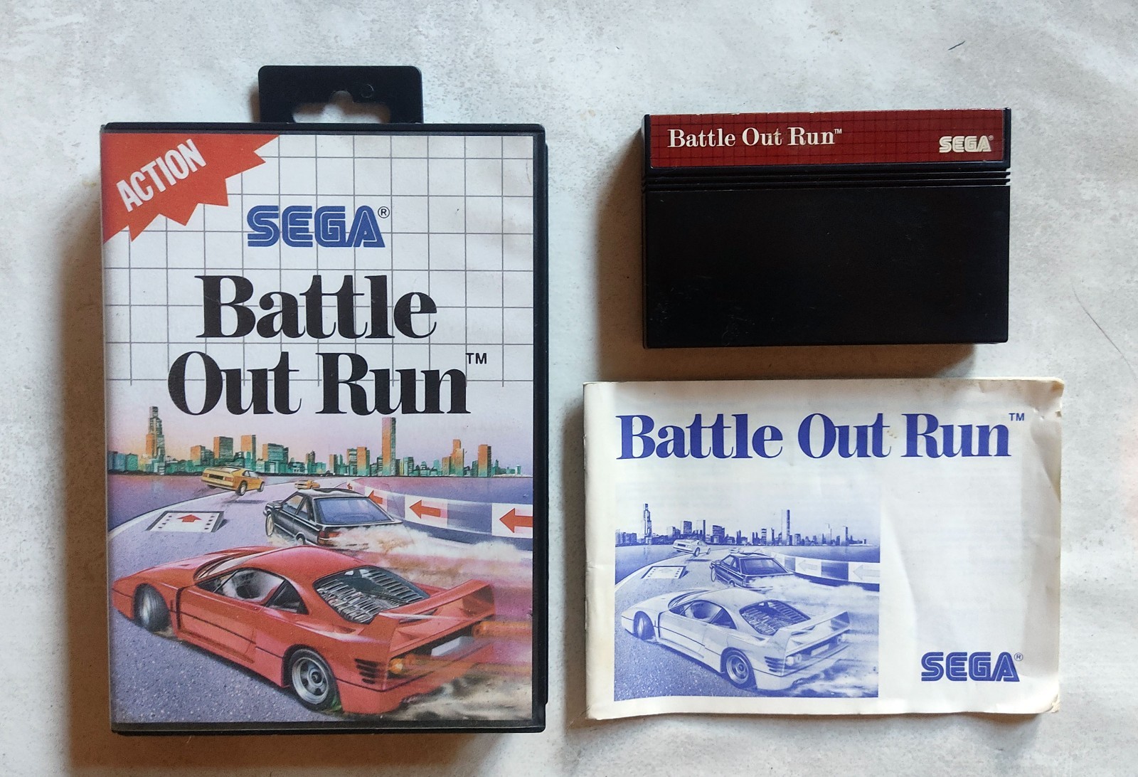 Battle Out Run Sega Master System PAL Complet Envoi Combiné OUTRUN