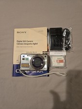 Sony Cyber-shot DSC-W290 12.1MP CCD Vintage Digital Camera Silver Tested