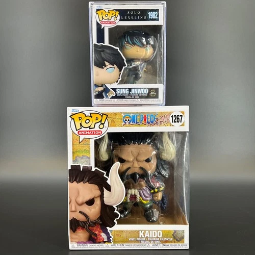 Funko Pop Lot of 2 One Piece Kaido 1267 Solo Leveling Sung Jinwoo 1982 LE Glow