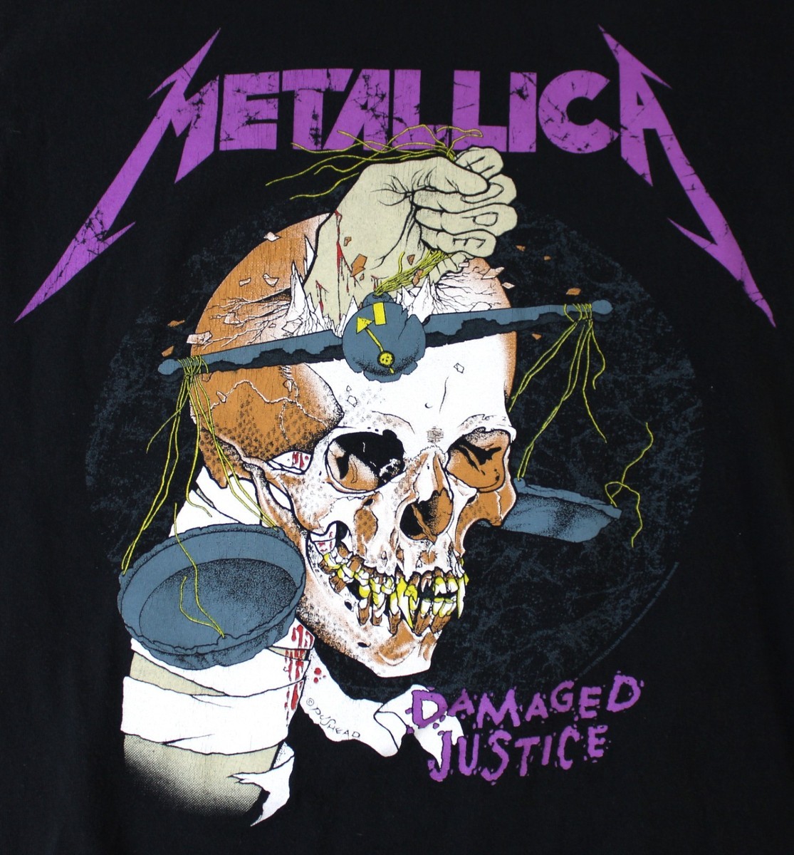 llica Damaged Justice Tシャツ Mサイズ Metallica Damaged Justice Black Band T-Shirt Large | eBay
