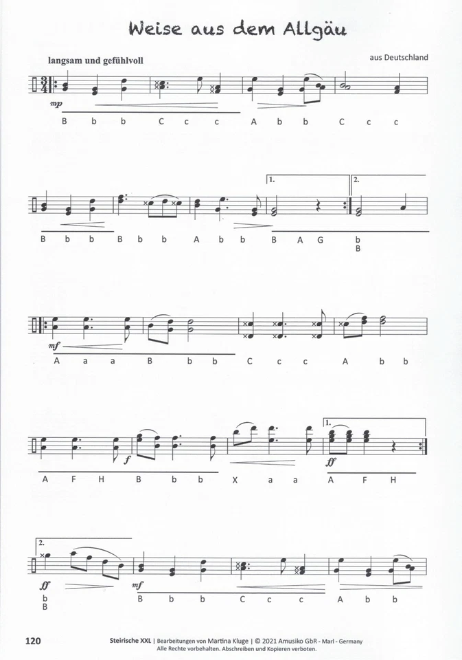 Steirische Harmonika Noten : Steirische XXL - 100 Titel in Griffschrift (Kluge) - Bild 3 von 4