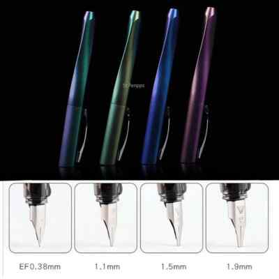 Twist Fountain Pen Plastic Ink Pen EF/F/M/1.1/1.5/1.9/2.5/2.9mm Nib